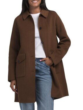 THEORY Wool Blend Double-face Caban Patch Jacket